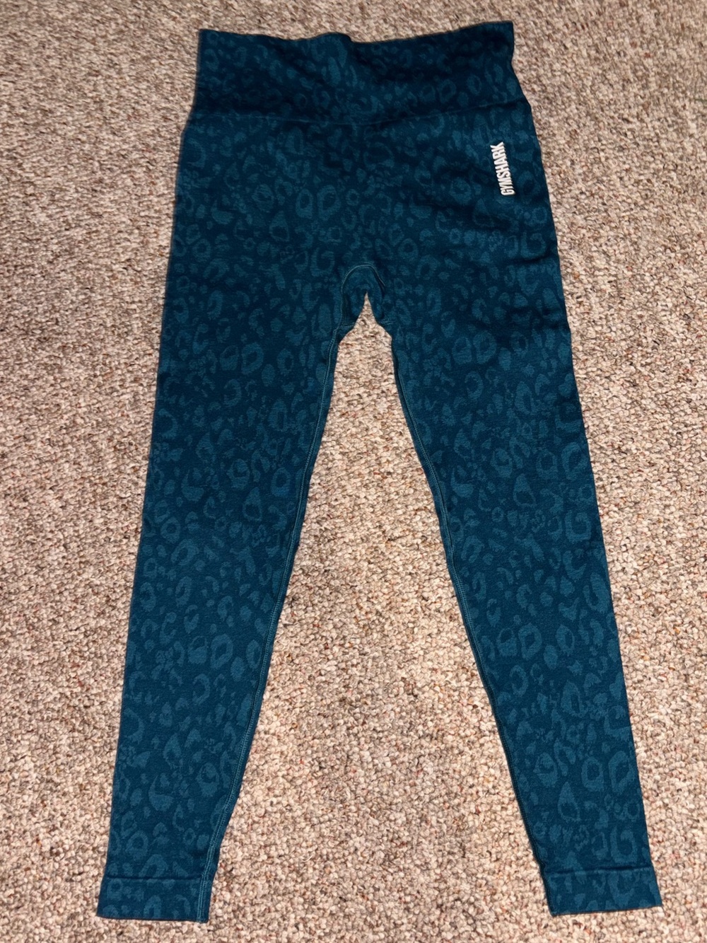 Gymshark Adapt Animal Blue Legging Size Medium